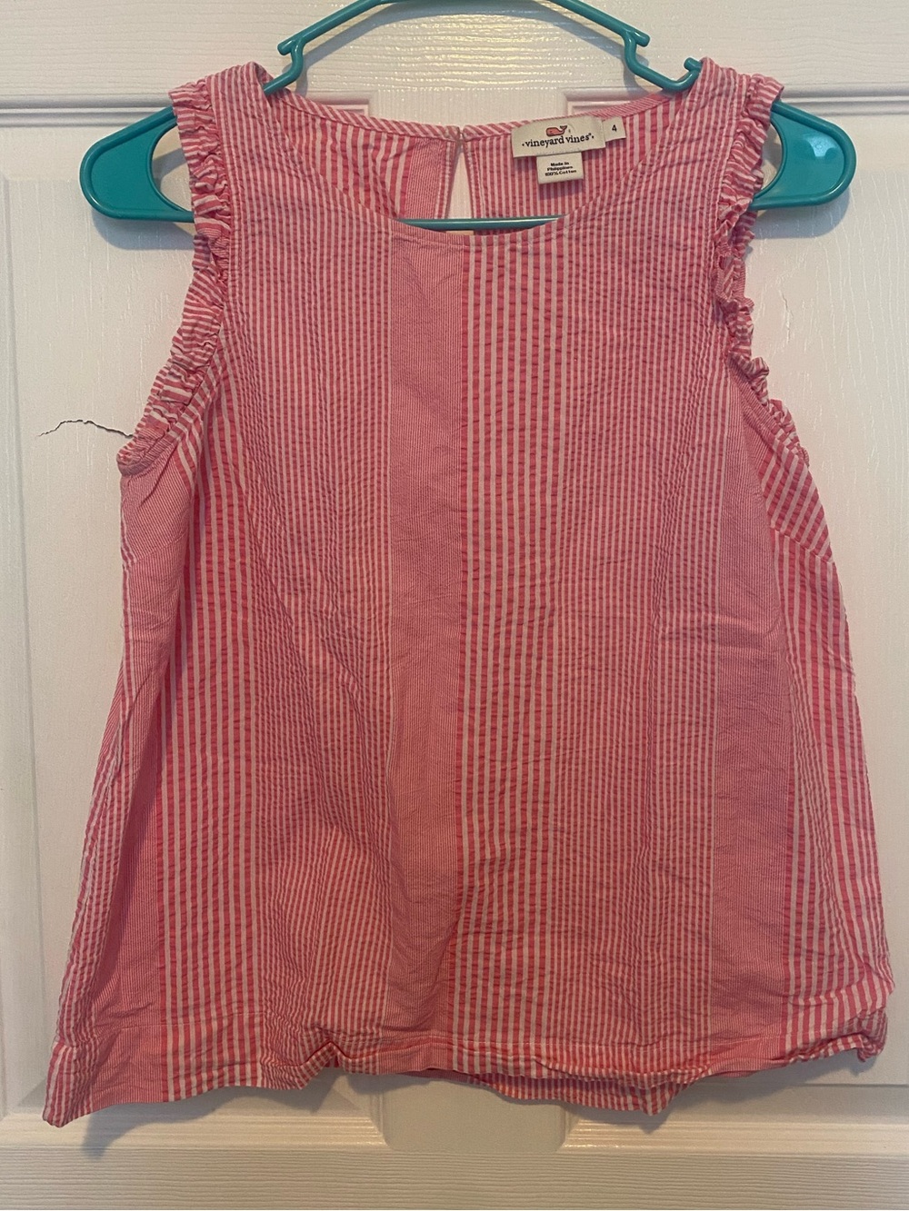 vineyard vines women's Pink Striped Sleeveless Top